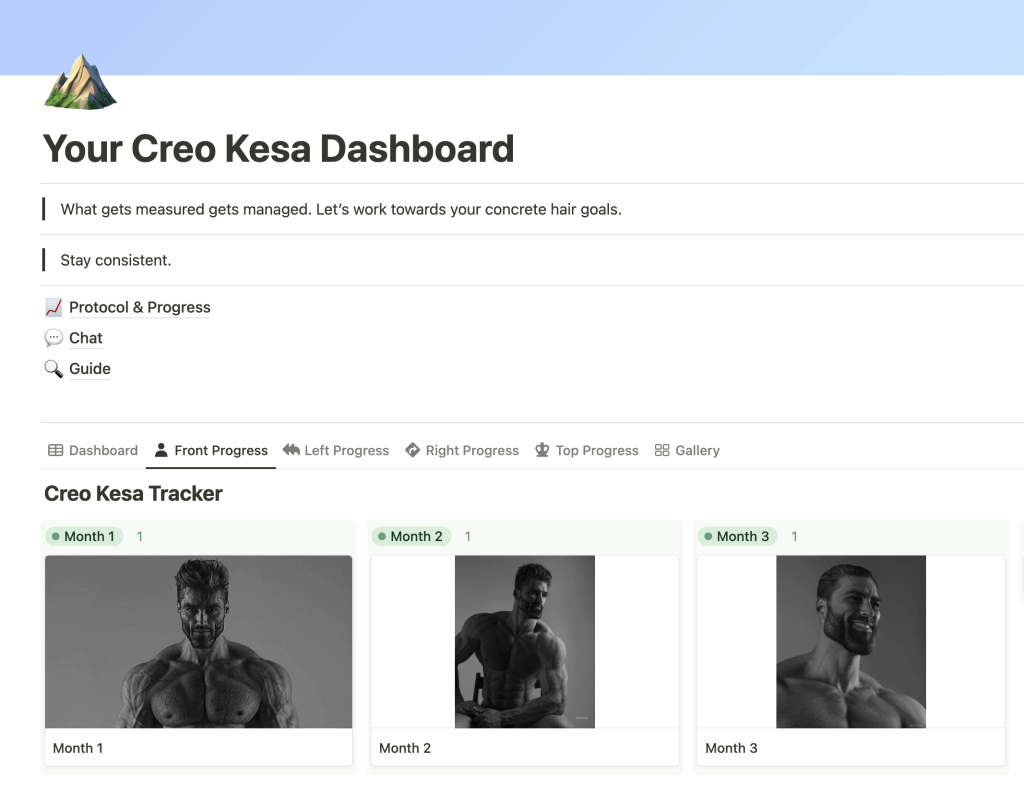 Creo Kesa Dashboard Preview